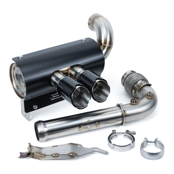 Evolution Powersports - Exhaust - Magnus 3 Inch Twin Rear Exit Full Exhaust System for Can-Am Maverick X3