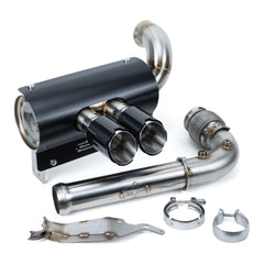 Evolution Powersports - Exhaust - Magnus 3 Inch Twin Rear Exit Full Exhaust System for Can-Am Maverick X3