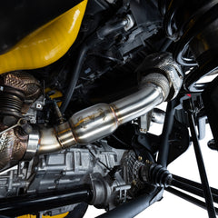 Evolution Powersports - Exhaust - EVP Racing 3 Inch Down Pipe with Bullet Muffler for Can-Am Maverick R