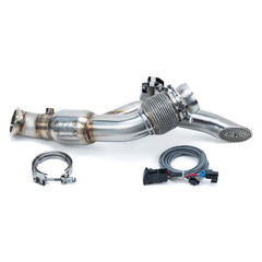 Evolution Powersports - Exhaust - EVP Racing Shocker Electric Side-Dump Down Pipe with Bullet Muffler for Can-Am Maverick R
