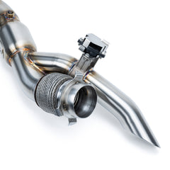 Evolution Powersports - Exhaust - EVP Racing Shocker Electric Side-Dump Down Pipe with Bullet Muffler for Can-Am Maverick R