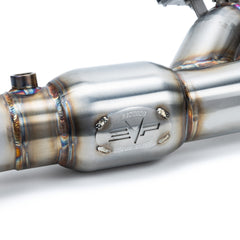 Evolution Powersports - Exhaust - EVP Racing Shocker Electric Side-Dump Down Pipe with Bullet Muffler for Can-Am Maverick R