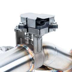 Evolution Powersports - Exhaust - EVP Racing Shocker Electric Side-Dump Down Pipe with Bullet Muffler for Can-Am Maverick R