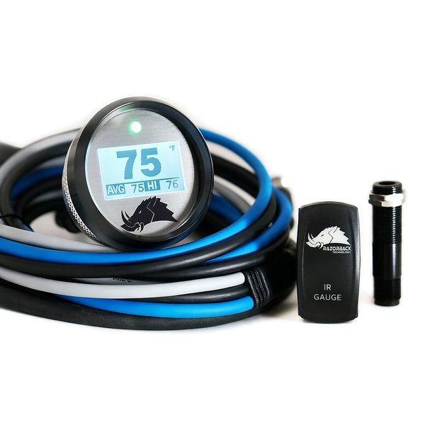 Evolution Powersports - Gauges - Razorback 3.2 Dimmable Infrared Belt Temp Gauge