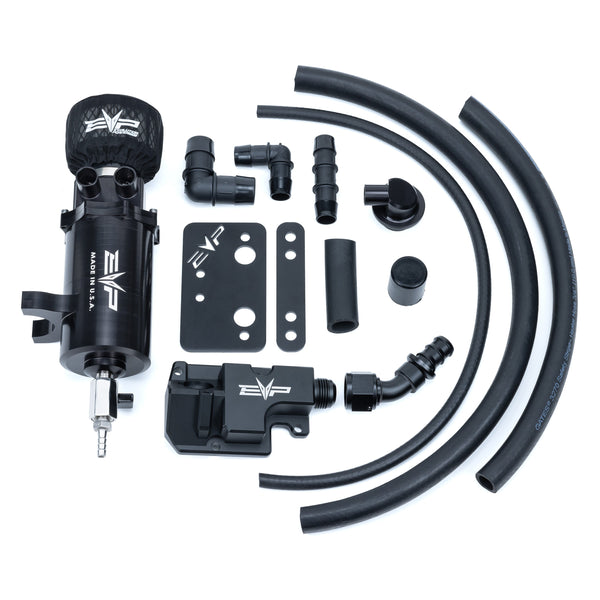 Evolution Powersports - Intake - EVP Air/Oil Separator Catch Can Kit for Polaris RZR Turbo R, Pro XP & XP Turbo/S