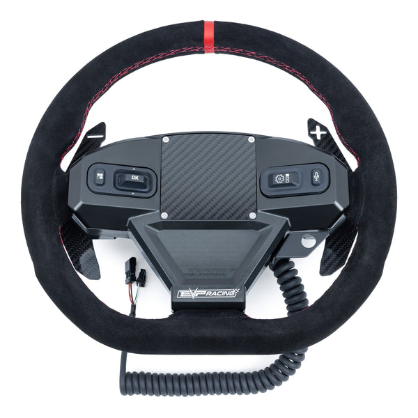 Evolution Powersports - Body Accessories - EVP.MOde Multifunction Steering Wheel with Carbon Fiber Paddles and Quick-Release Hub Adapter Kit for Can-Am Maverick R
