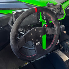 Evolution Powersports - Body Accessories - EVP.MOde Race Steering Wheel With PTT or Launch Control Buttons for Can-Am Maverick R