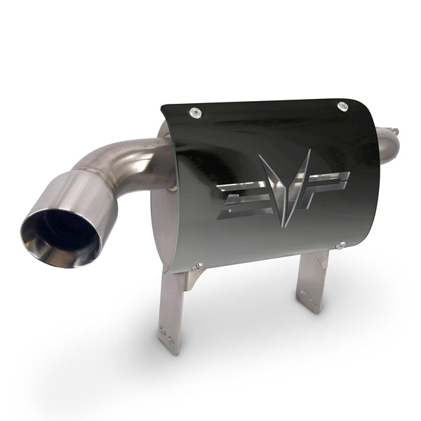 Evolution Powersports - Exhaust - Can-Am Maverick X3 Magnum Side Exit Exhaust With Heat Shield (Delete Rear Valence)