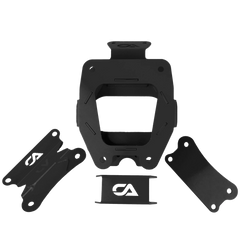 Evolution Powersports - Suspension - Front Double Shear Gusset Kit for Can-Am Maverick X3 by CA Tech, Black