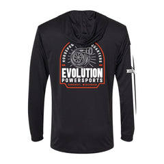 Evolution Powersports - Horsepower Headquarters UV Hooded Long Sleeve - Black