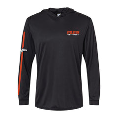 Evolution Powersports - Horsepower Headquarters UV Hooded Long Sleeve - Black