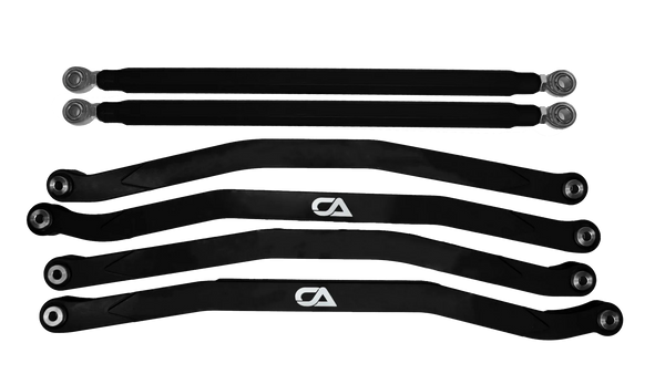 Evolution Powersports - Suspension - Billet High-Clearance Radius Rods for Maverick X3 by CA Tech, Non-Pocketed, Black