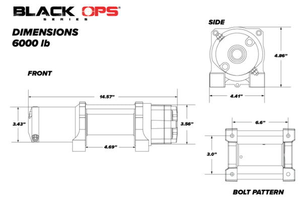 6000 Lb. UTV/ATV Winch (With Wireless Remote & Synthetic Rope)
