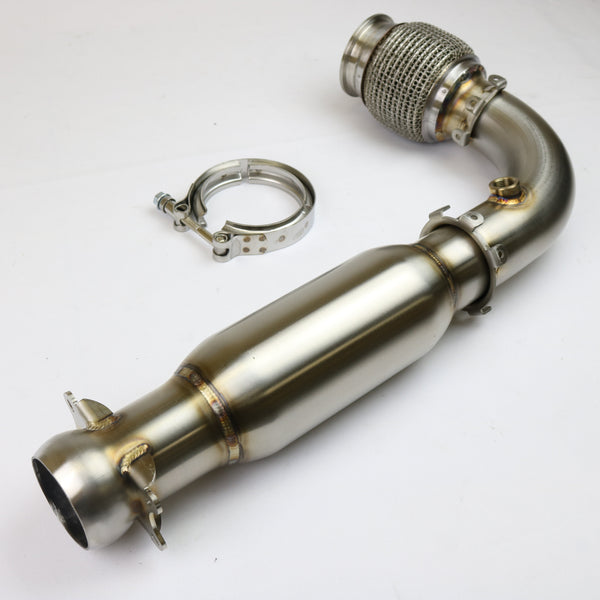 Evolution Powersports - Exhaust - 2017+ Can-Am Maverick X3 Turbo Race Bypass Pipe With Bullet Muffler