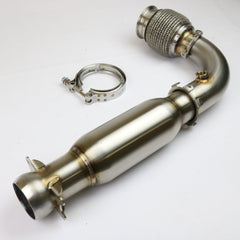 Evolution Powersports - Exhaust - 2017+ Can-Am Maverick X3 Turbo Race Bypass Pipe With Bullet Muffler