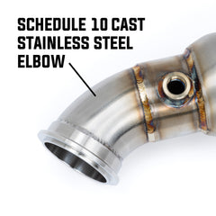 Evolution Powersports - Exhaust - EVP Racing Shocker Electric Side-Dump Down Pipe with Bullet Muffler for Can-Am Maverick R