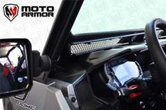 Vented Full Glass Windshield for Polaris General Black