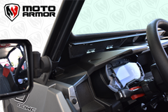 Vented Full Glass Windshield for Polaris General Black