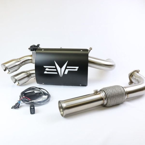 Evolution Powersports - Exhaust - Polaris RZR XP Turbo Electric Captain's Choice Exhaust