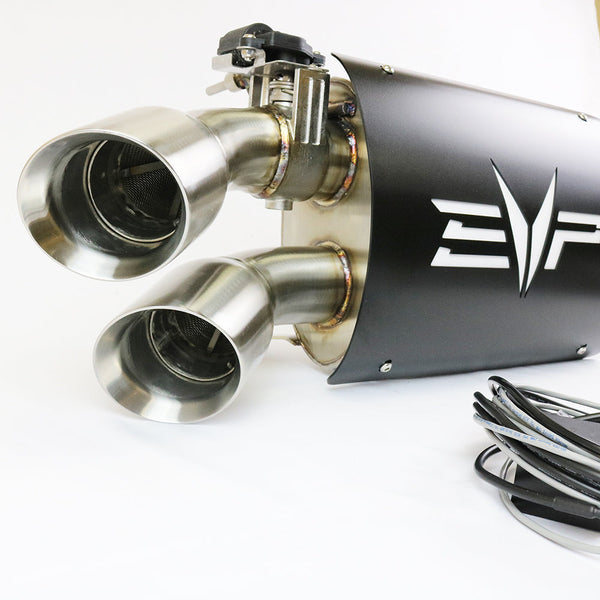 Evolution Powersports - Exhaust - Can-Am Maverick X3 Captain's Choice Electric Cut Out Exhaust